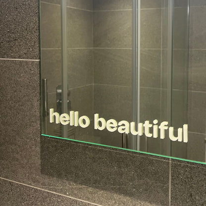 MIRROR STICKER: HELLO BEAUTIFUL